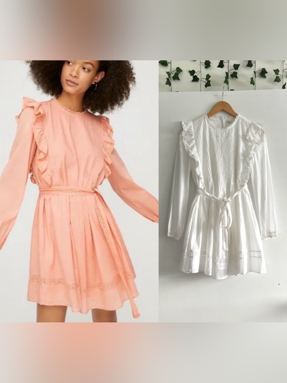 NWOTS Wilfred Boheme Elia Ruffle Boho Mini Dress Sz XXS White